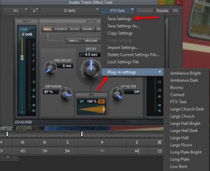 Schon seit der Version 8.4 können bei den Audioeffekten die Presets von Pro Tools verwendet und verändert werden.