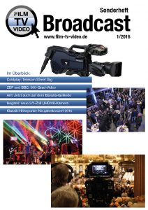 Das aktuelle Broadcast-Magazin von film-tv-video.de steht als PDF zum Download bereit. 
