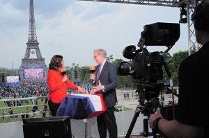 ARD und ZDF sind in Paris an unterschiedlichen Standorten präsent. 