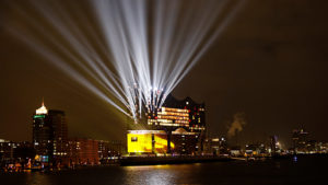 Panasonic, Projektor, Elbphilharmonie