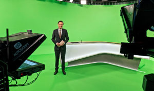 SWR Aktuell, Greenscreen, Studio