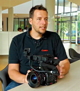 Marcel Heß, Produktmanager DACH, Canon, C200