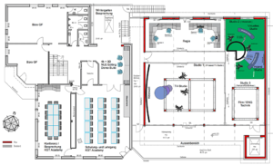 KST Moschkau, Studio, Grundriss