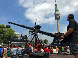 Munich Mash 2017, TV Skyline, BMX, Krankamera