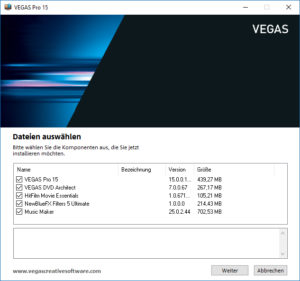 Vegas Pro 15