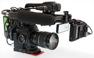 Kamera, C100, Messe-Setup