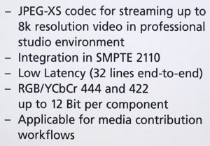 NAB2018, Fraunhofer IIS, JPEG XS, © Nonkonform