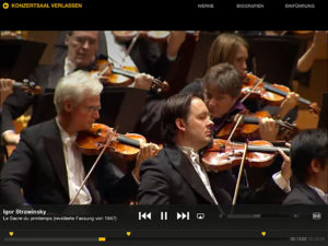 Berliner Philharmoniker, Screenshot iPad