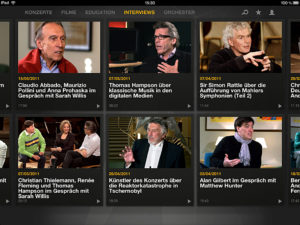 Berliner Philharmoniker, Screenshot