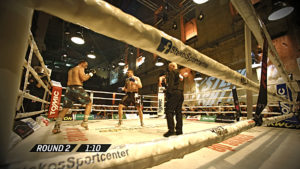 Kickboxen, Steko's Fight Night, NEP, Arri, 7Sports, On-Air-Bild
