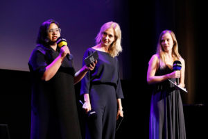 Smriti Kiran, Ursina Lardi, Saskia Rosendahl, Award Ceremony, 37. Filmfest München, © Filmfest München/Kurt Krieger