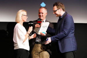 Claudia Oettrich, Stefan Maier, Bernhard Blöchl, Award Ceremony, 37. Filmfest München, © Filmfest München/Kurt Krieger