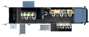 Broadcast Solutions, 12G-Ü-Wagen, Grundriss