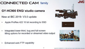 JVC, IBC2019, Connected Cam, 