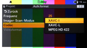 Sony, Kamera, Camcorder, PXW-FX9, Menü, © Nonkonform