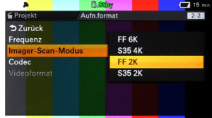 Sony, Kamera, Camcorder, PXW-FX9, Menü, © Nonkonform