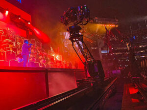 Super Bowl. The Weeknd, Newton Nordic, Railcam