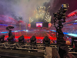 Super Bowl. The Weeknd, Newton Nordic, Railcam