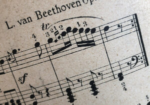 Beethoven, Notenblatt