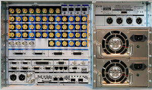 EVS, XT-Via-Server, SDI-Rückseite