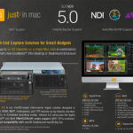 just:in mac Version 5.0 mit NDI und Avid DNxHD/DNxHR