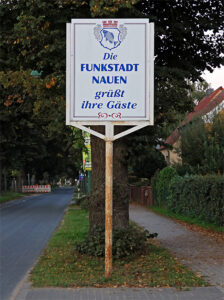 Nauen, Schild, © Nonkonform