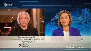 ZDF, Klare Sprache, Screenshot, © Nonkonform