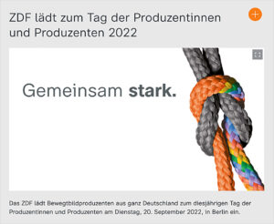 ZDF, Produzententag, Screenshot