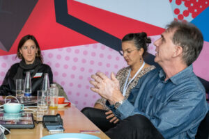 Adobe Round Table, Ana de Mier y Ortuño, Samantha Bacon, David Helmly, © Nonkonform