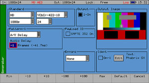 Phabrix SX, AV-Delay-Option