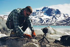 Sennheiser, Eisgeräusche, Grönland, Equipment, © Thomas Rex Beverly