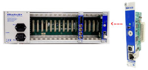 Rückseite BC100i, optionale Netzwerkkarte BM102i