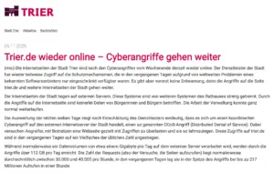 ©Screenshot Stadt Trier